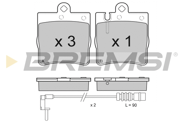 Brake Pad Set, disc brake (BP2936)