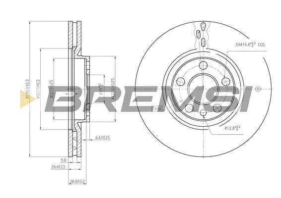 Brake Disc (CD6760V)