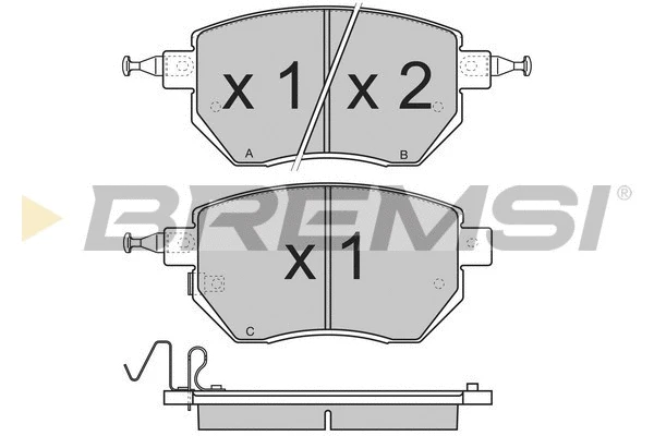 Brake Pad Set, disc brake (BP3210)