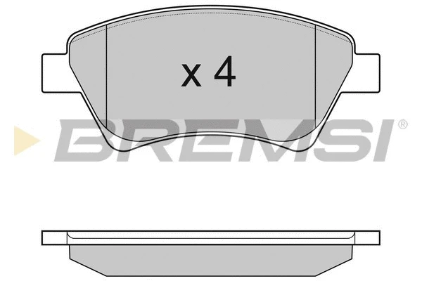 Brake Pad Set, disc brake (BP3072)