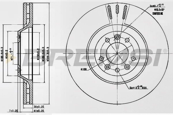 Brake Disc (CD7274V)