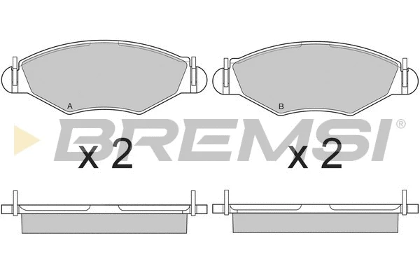 Brake Pad Set, disc brake (BP2847)