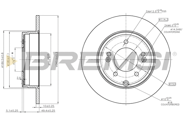 Brake Disc (CD7787S)