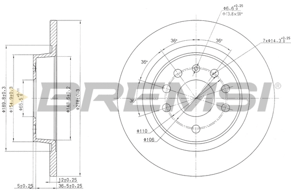 Brake Disc (CD7288S)