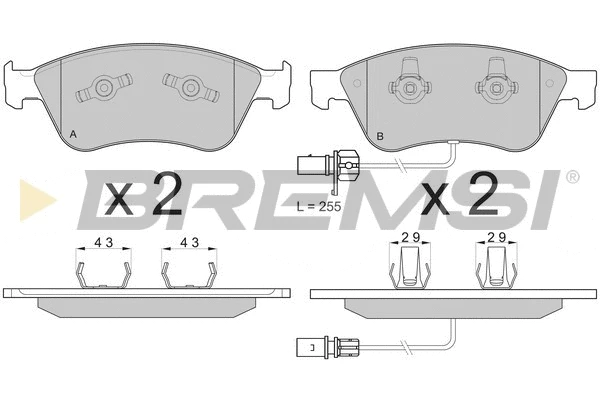Brake Pad Set, disc brake (BP3137)