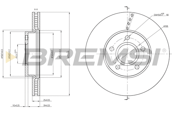 Brake Disc (CD8509V)