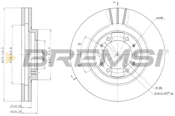 Brake Disc (CD6974V)