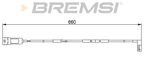 Warning Contact, brake pad wear (WI0521)
