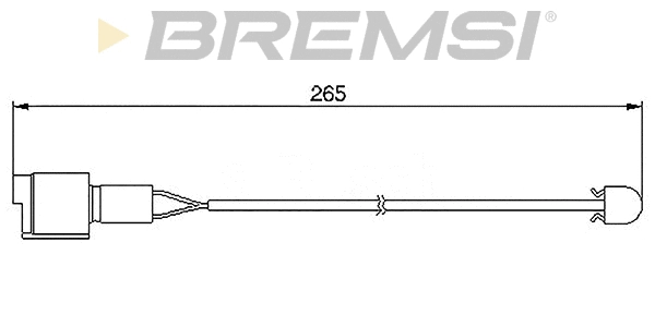 Warning Contact, brake pad wear (WI0502)