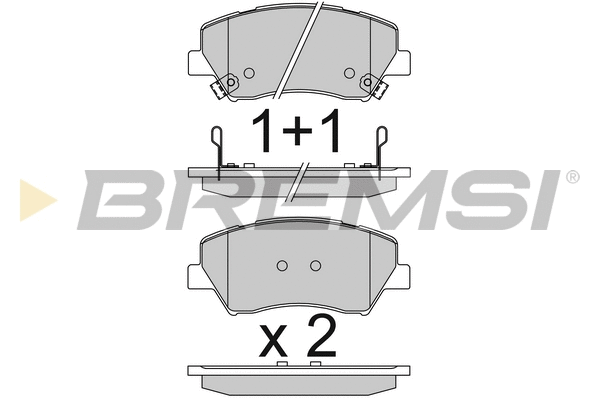 Brake Pad Set, disc brake (BP3842)