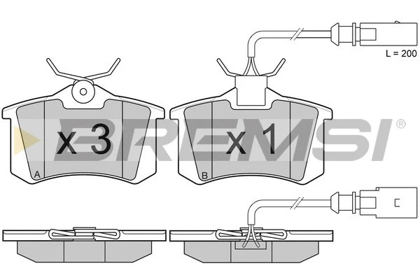 Brake Pad Set, disc brake (BP2982)