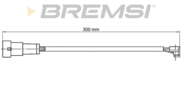 Warning Contact, brake pad wear (WI0912)