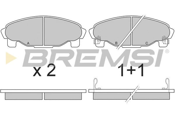Brake Pad Set, disc brake (BP2601)