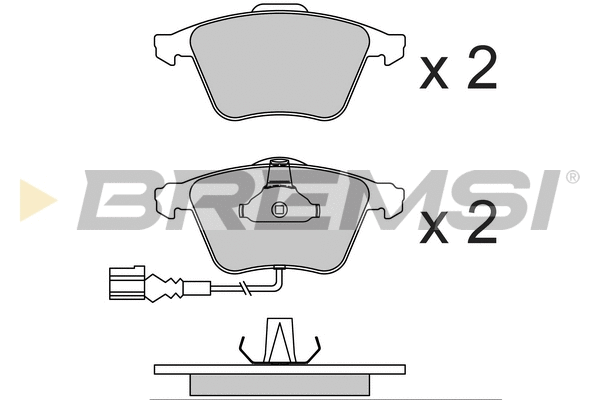 Brake Pad Set, disc brake (BP3741)