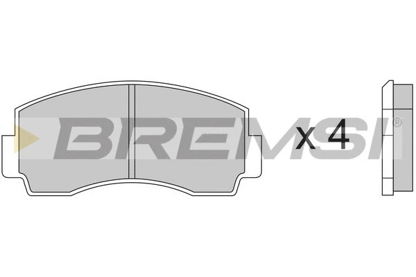 Brake Pad Set, disc brake (BP2168)