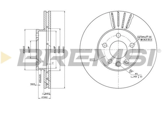 Brake Disc (CD7559V)