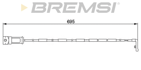 Warning Contact, brake pad wear (WI0527)