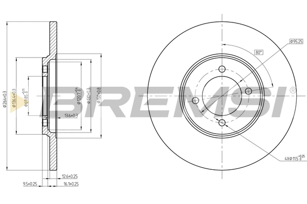 Brake Disc (CD6529S)