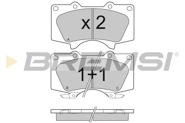 Brake Pad Set, disc brake (BP3139)