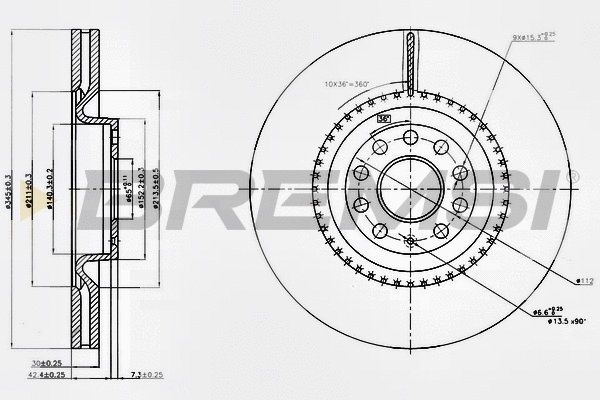 Brake Disc (CD7504V)
