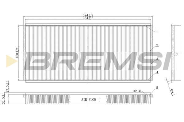 Filter, cabin air (FC1335C)