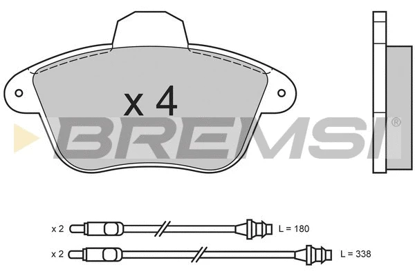 Brake Pad Set, disc brake (BP2522)