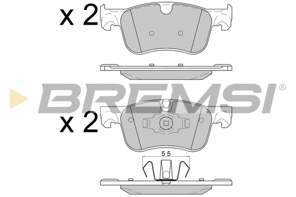 Brake Pad Set, disc brake (BP3597)
