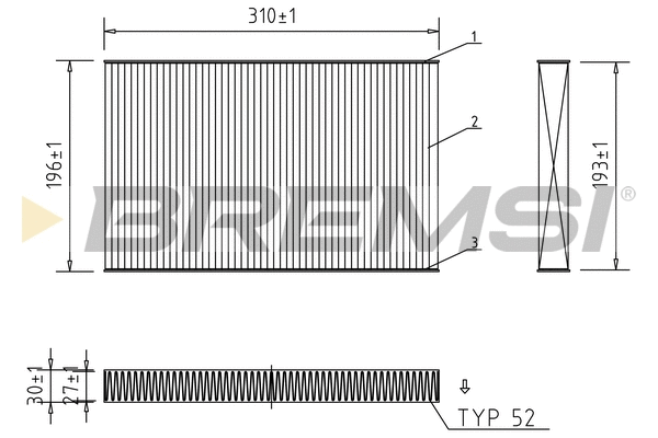Filter, cabin air (FC1549)