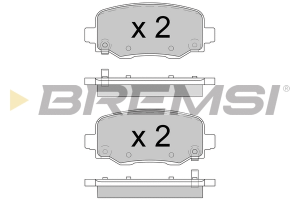 Brake Pad Set, disc brake (BP3604)