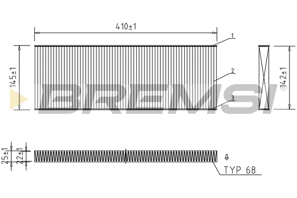 Filter, cabin air (FC1545)