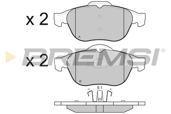Brake Pad Set, disc brake (BP2970)