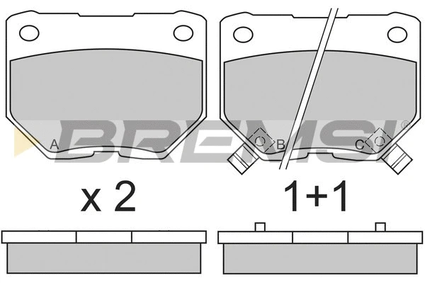 Brake Pad Set, disc brake (BP2650)