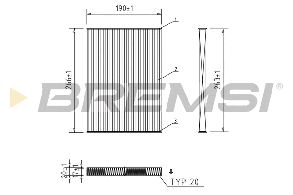 Filter, cabin air (FC0076C)