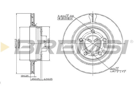 Brake Disc (CD7073V)