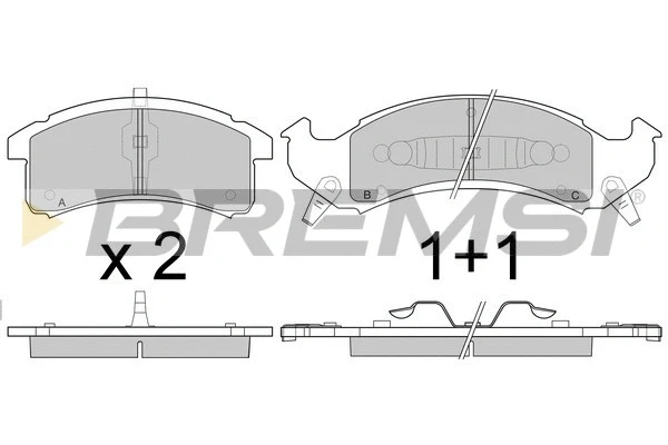 Brake Pad Set, disc brake (BP2789)