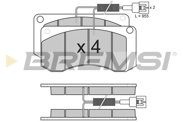 Brake Pad Set, disc brake (BP7283)