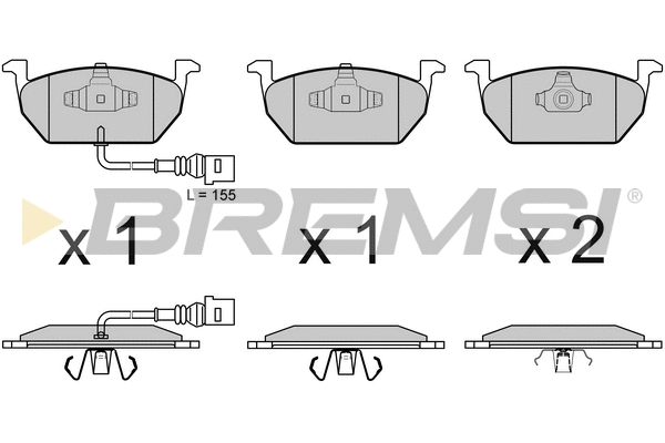 Brake Pad Set, disc brake (BP3631)