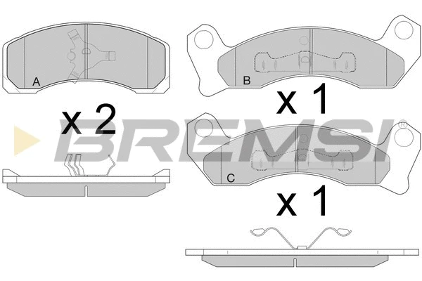 Brake Pad Set, disc brake (BP2780)