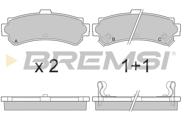 Brake Pad Set, disc brake (BP2690)