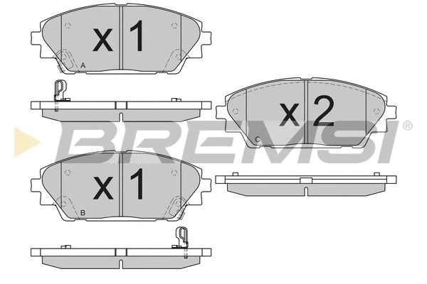 Brake Pad Set, disc brake (BP3556)