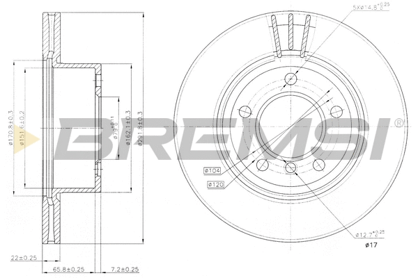 Brake Disc (CD7229V)