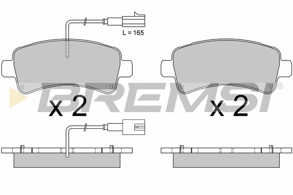 Brake Pad Set, disc brake (BP3681)