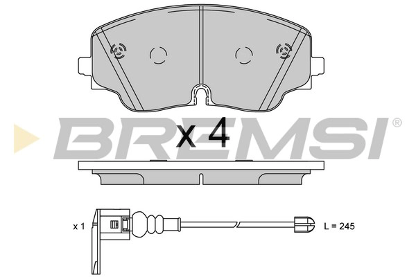 Brake Pad Set, disc brake (BP3928)