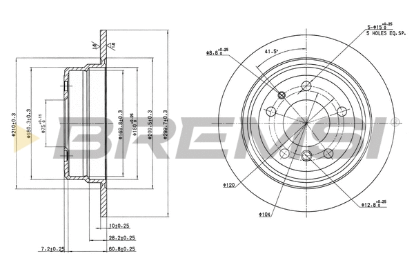 Brake Disc (CD6326S)