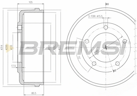 Brake Drum (CR5646)