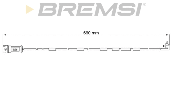 Warning Contact, brake pad wear (WI0518)