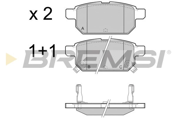 Brake Pad Set, disc brake (BP3467)