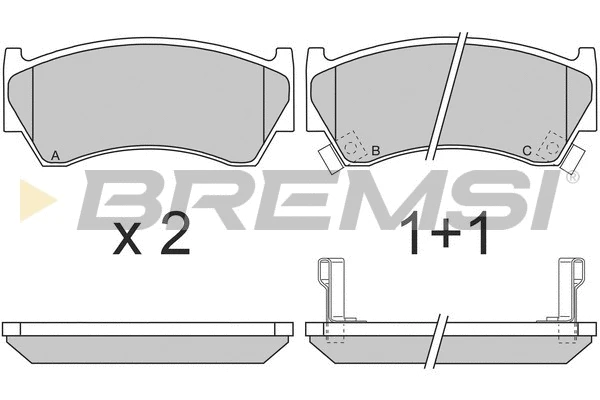 Brake Pad Set, disc brake (BP2691)