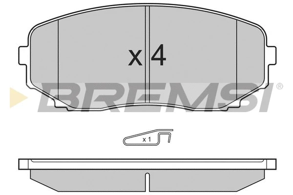 Brake Pad Set, disc brake (BP3332)