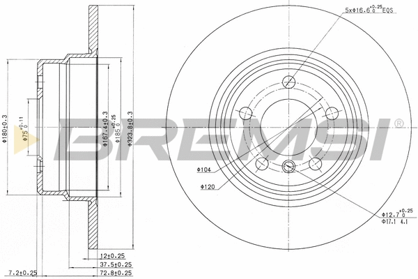 Brake Disc (CD7255S)